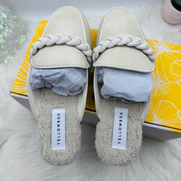 YELLOW BOX Bliss Lined Mules size 8M - Picture 3 of 9